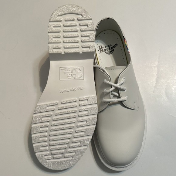 Doc Martens 1461 Pride Leather Oxford White Womens Size 11 Mens Size 10 (27522) - Picture 4 of 7